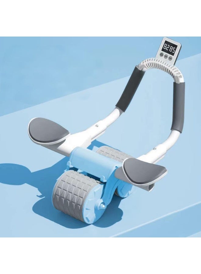 DUNISO عجلة تمارين البطن، عجلة تمارين البطن مع دعم للكوع، عجلة تمارين البطن مع مؤقت، قوية ومتينة، لتمارين البطن الفعالة - Image 1