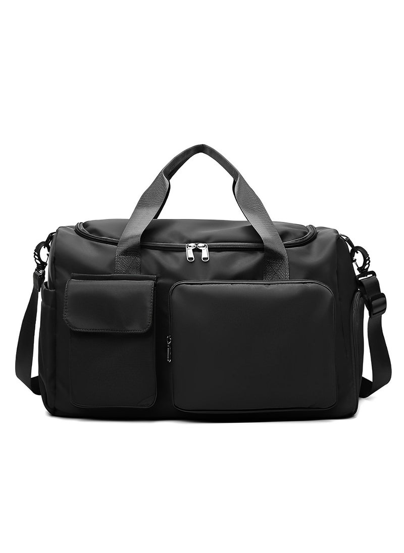 REOCLE - Travel Duffel Bags Gym Bag Foldable Overnight Weekender Bags with Adjustable Shoulder Strap & Large Capacity & Wet Pocket & Shoes Compartment Foldable Duffel - Image 1