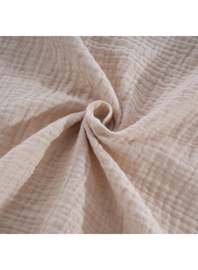 CottCare Uuisex Baby 100% Muslin Cotton Receiving Blankets for Boys and Girls, 31x35 Inches, Pack of 3, Beige/Sage Green/Rose Pink - Image 3