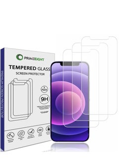 PRIMEEIGHT PRIMEEIGHT iPhone 11 Pro Max Screen Protector 6.5 Inch Display - Ultra Thin 9H Hardness Tempered Glass iPhone 11 Pro Max Pack of 3 - Easy to Install HD Clear Screen Protector 11 Pro MAX  - Image 1