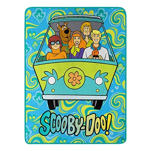 Northwest Scooby Doo Micro Raschel Throw Blanket, 46" x 60", Groovy Baby - Image 1