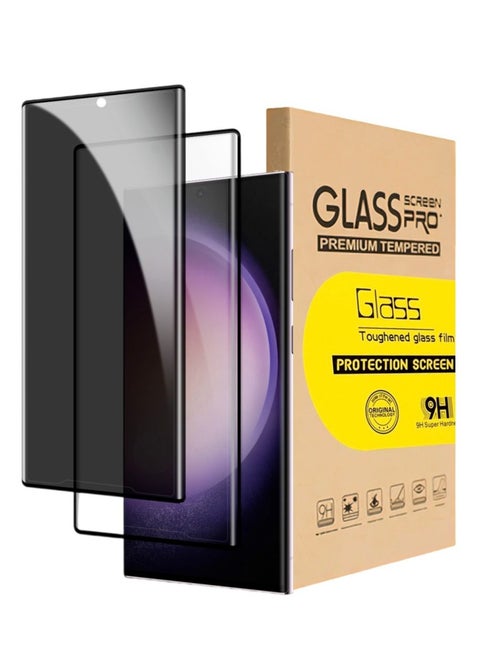 عبوتان من الزجاج المقسى عالي الدقة لهاتف Samsung Galaxy S23 Ultra