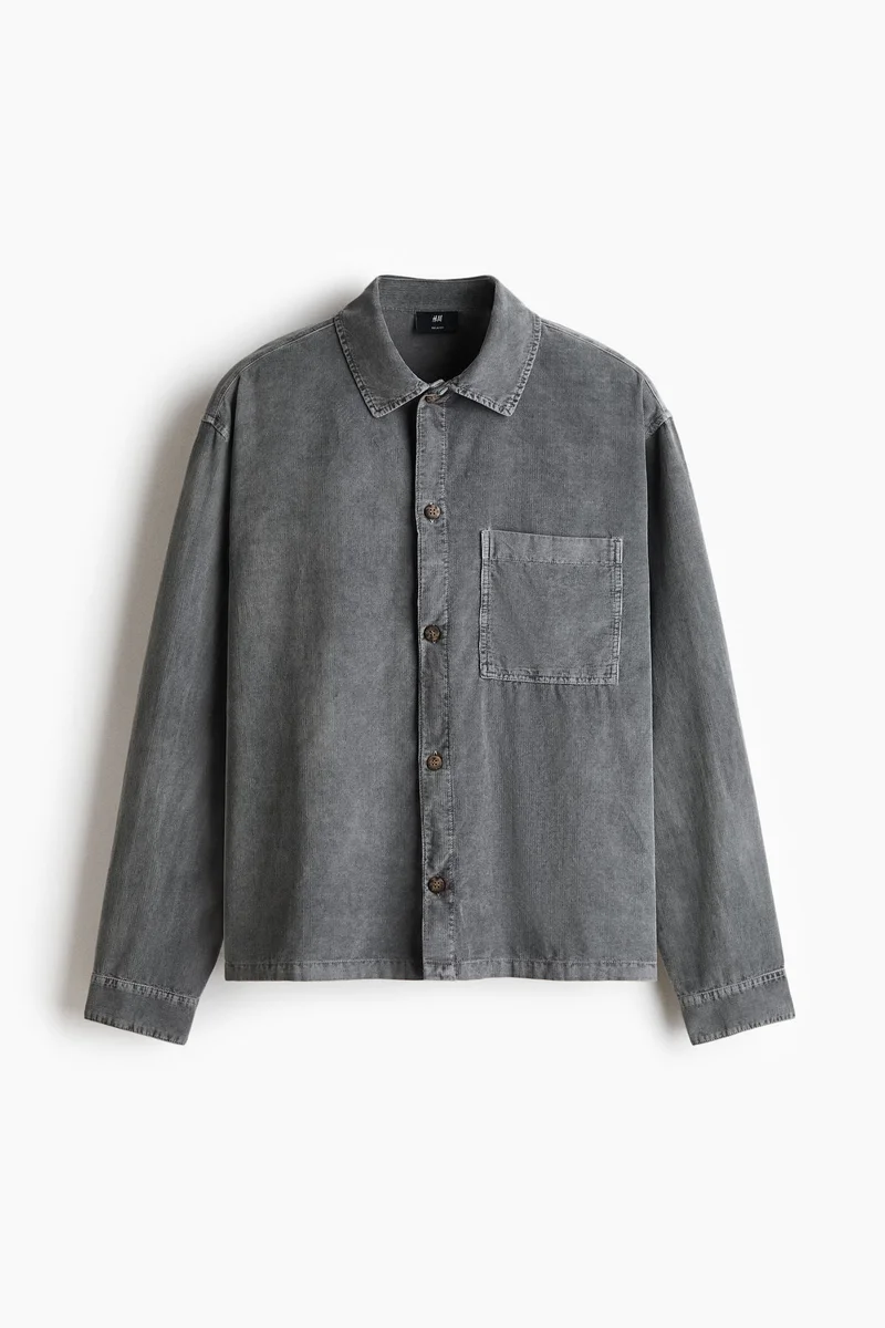 H&M Relaxed Fit Boxy corduroy shirt