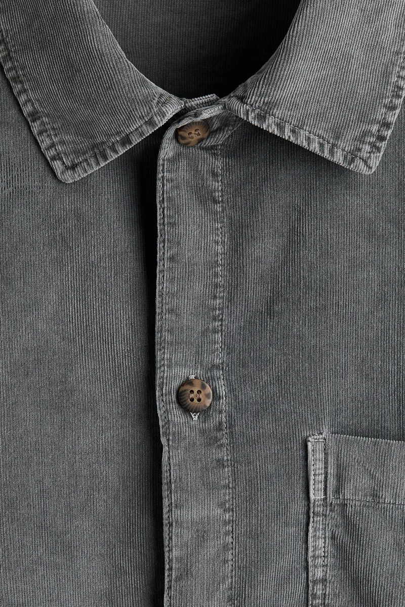 H&M Relaxed Fit Boxy corduroy shirt