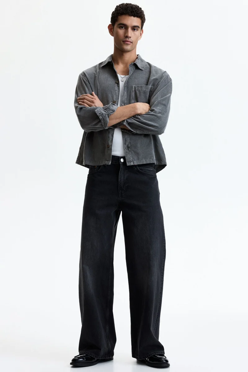 H&M Relaxed Fit Boxy corduroy shirt