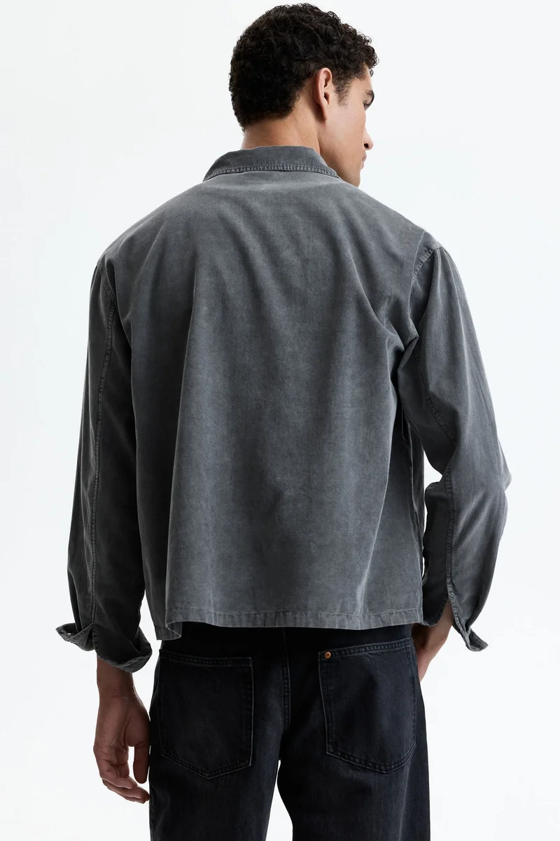 H&M Relaxed Fit Boxy corduroy shirt