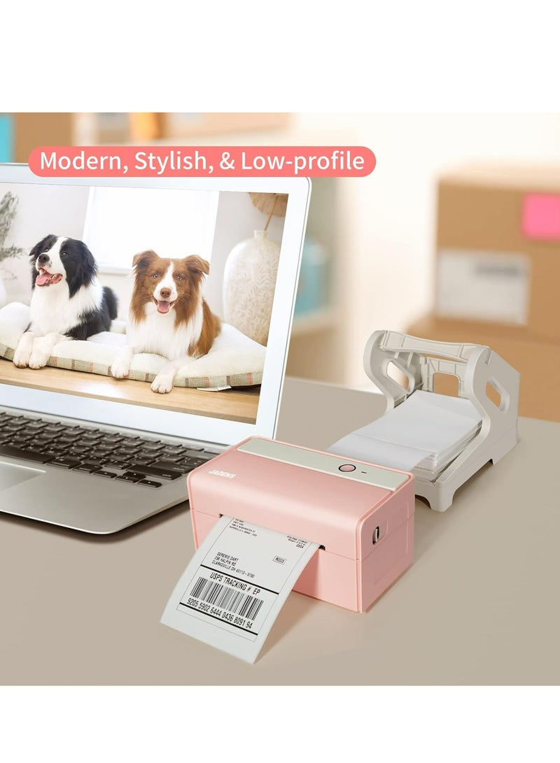 Oasisgalore Label Holder for Rolls and Fan-fold Labels，Sticker Roll Holder for Desktop Label Printer，White - Image 4