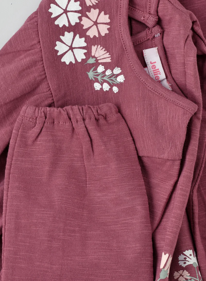 Jelliene Cozy Comfort with a Touch of Magic: Girls' Long-Sleeve T-Shirt