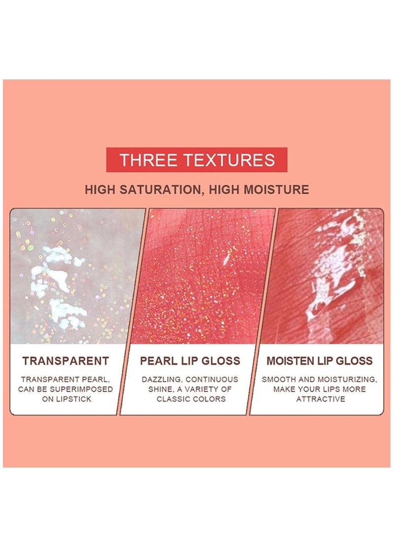 Dragon Ranee مجموعة ملمع الشفاه من 10 قطع، ملمع شفاه لامع لؤلؤي، زيت شفاه مرطب، زيت توهج الشفاه، مجموعة ملمع شفاه، ملمع شفاه لامع للغاية، أحمر شفاه سائل غير لامع بلمسة نهائية زجاجية للنساء - Image 4