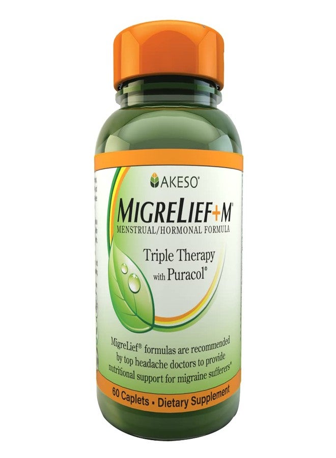 ميجريليف MigreLief+M - مكمل غذائي متقدم لدعم صحة الجهاز العصبي وراحة الرأس لدى النساء - 60 كبسولة (كمية تكفي شهرًا واحدًا) - Image 1