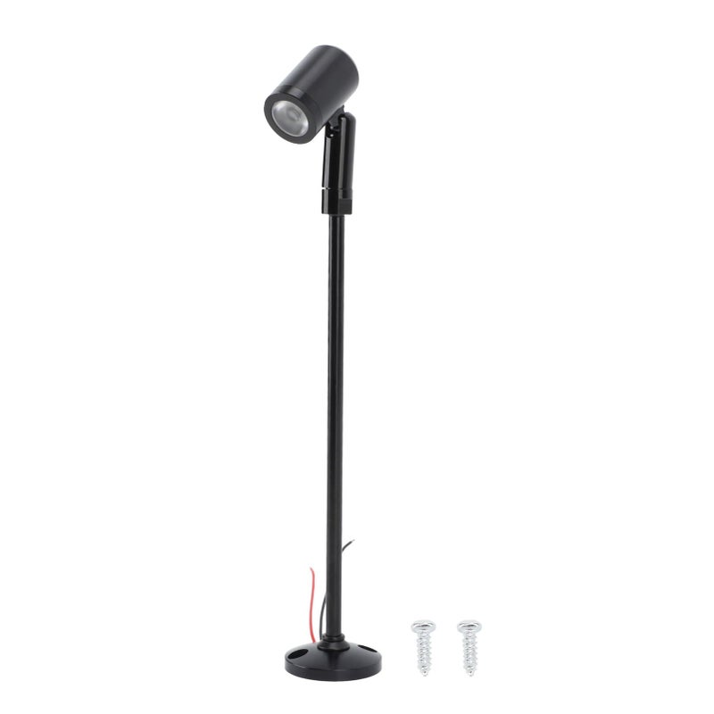 LED Mini Spotlight Jewelry Showcase Display Lights DC12V Upright Mini Display Cabinet Light Eye Care Stable Heat Dissipation Black White Light - Image 1