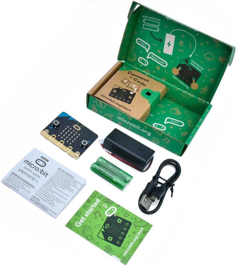 كي إستديو مجموعة Micro:bit V2 Go Kit الأصلية، مع Micro:bit v2، حامل البطارية، كابل Micro USB - Image 2