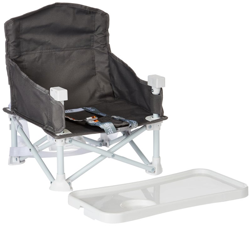 Regalo My Chair 2-in-1 Portable Travel Booster Seat & Activity Chair, Bonus Kit Includes, Oversized Removable Tray with Cup Holder, Gray - Image 5