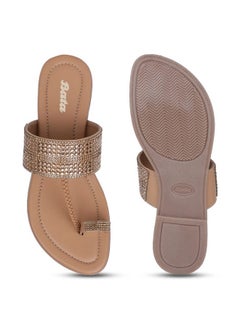Bata Bata Women's GALAXY Slippers (5718323_GOLD_3 UK)  - Image 4