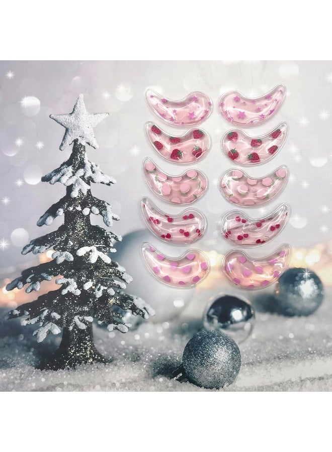 coldchill Reusable Gel Eye Ice Pack, Cooling Eye Pad, Hot ＆ Cold Treatment for Eye Strain, Eye Swelling, Eye Redness, Puffy Eyes, Dark Circles, Smooth Fine Lines, and Eye Recover Surgery. (Pink ＆ 10PCS) - Image 4