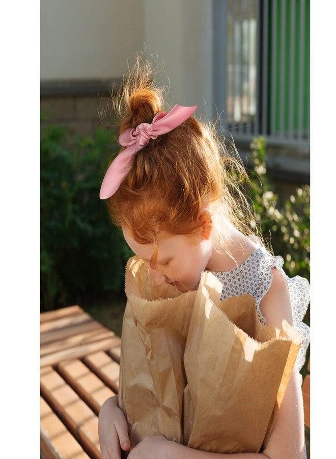 ACO-UINT 20 Pack Pink Bow Scrunchies for Thick Hair, Satin Silk Ponytail Holders with Ribbon for Girls and Women - Image 5