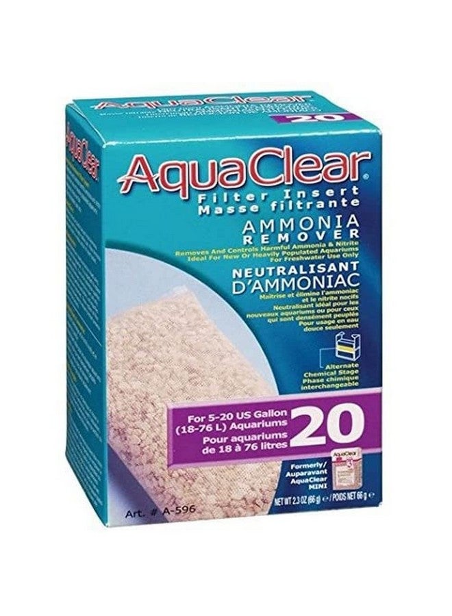 Aquaclear Aqua Clear AquaClear 20 Ammonia Remover Inserts, Aquarium Filter Replacement Media, A596 - Image 1