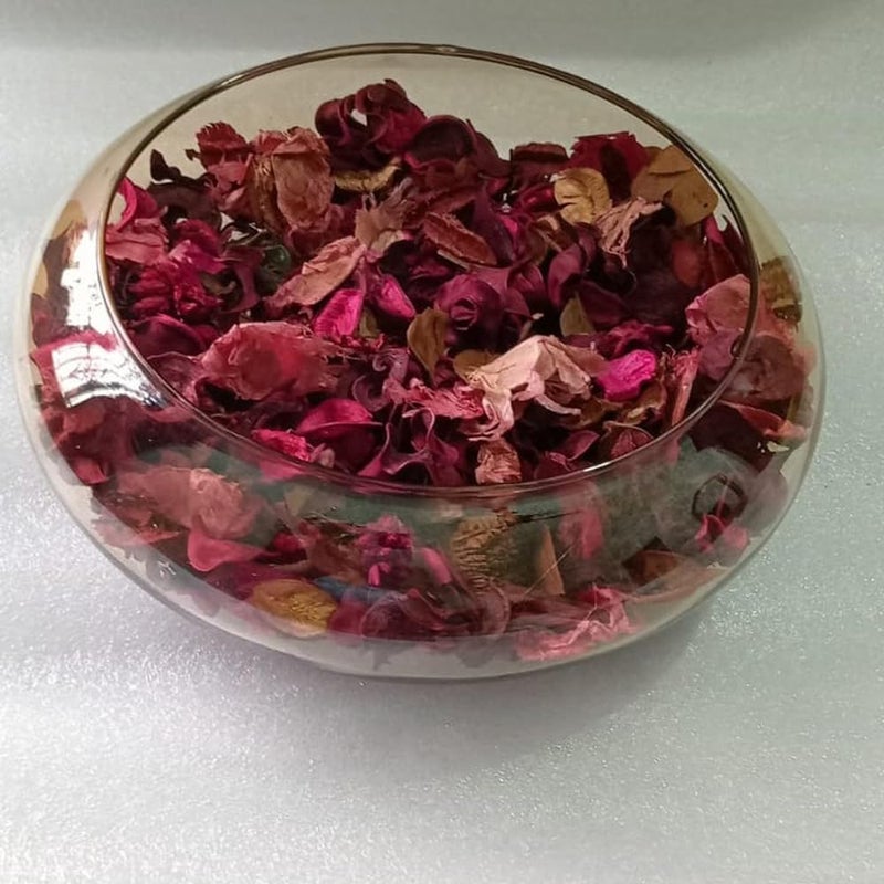 Eli Aura Decorative Glass Bowl | Transparent Centerpiece Bowl for Living Room, Office, Coffee Table, and Home Décor | Elegant Accent Display – 8 inch (Golden) - Image 2