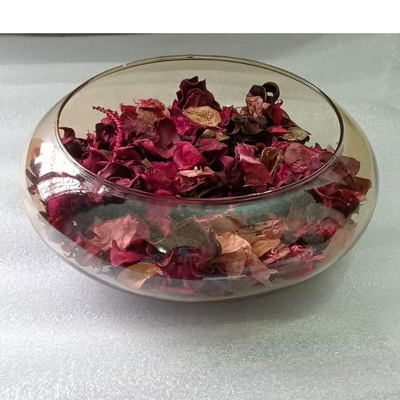 Eli Aura Decorative Glass Bowl | Transparent Centerpiece Bowl for Living Room, Office, Coffee Table, and Home Décor | Elegant Accent Display – 8 inch (Golden) - Image 5