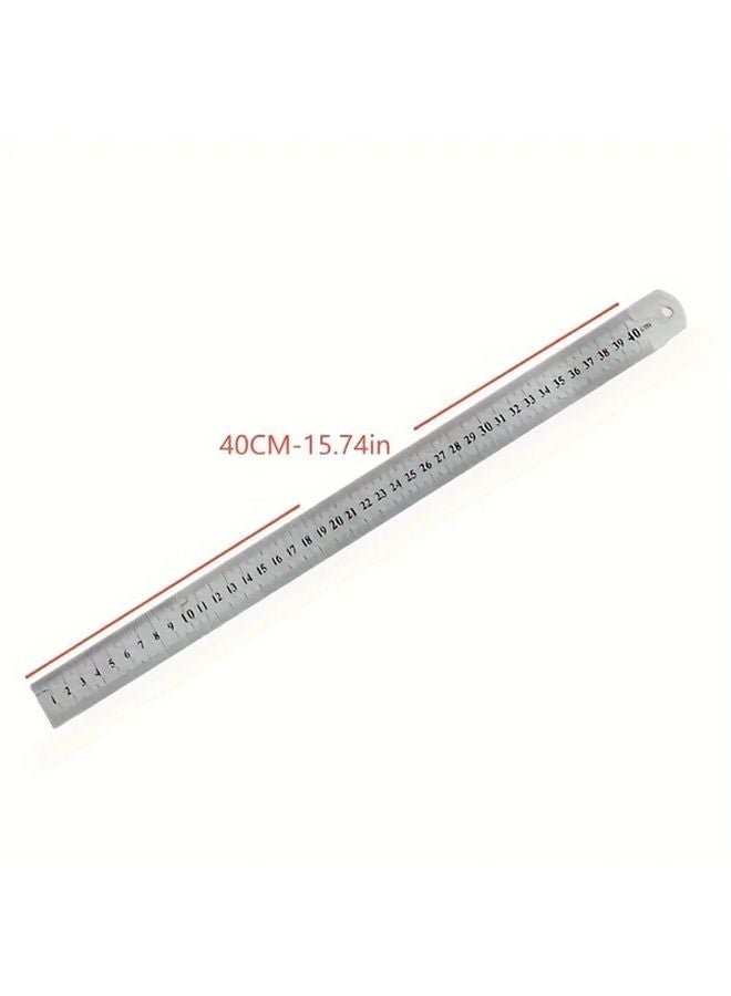 High Precision Carbon Steel Woodworking Straight Edge 30cm With Aluminum Positioner - Image 5