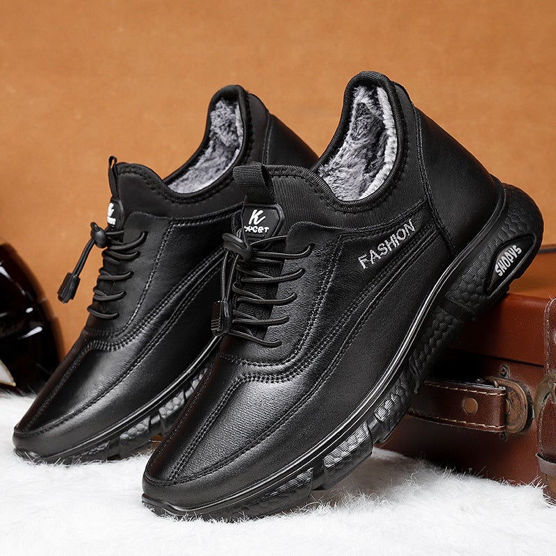 Cotton Boots Winter New Style Cotton Shoes Direct From Manufacturer Thickened Fur Plush Casual Warm Snow Boots For Men - Image 2