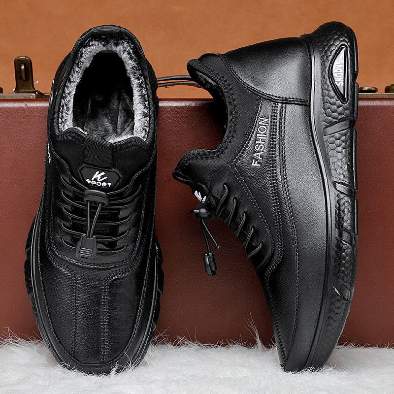 Cotton Boots Winter New Style Cotton Shoes Direct From Manufacturer Thickened Fur Plush Casual Warm Snow Boots For Men - Image 4