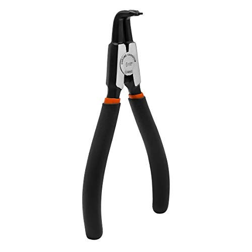 GROZ External Bent Circlip Plier with Precise & Solid Contact Tips| Ideal for Fitting Snap Rings on Shafts| Chrome Vanadium Construction| Wear Resistant| Ergonomic Grip| Length: 150 mm| CLP/BND/E/150 - Image 4