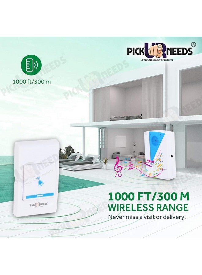 Pick Ur Needs Triange Shape Wireless Cordless Door Chime for Home Shop Office Door Bell (Triangle) - Image 3