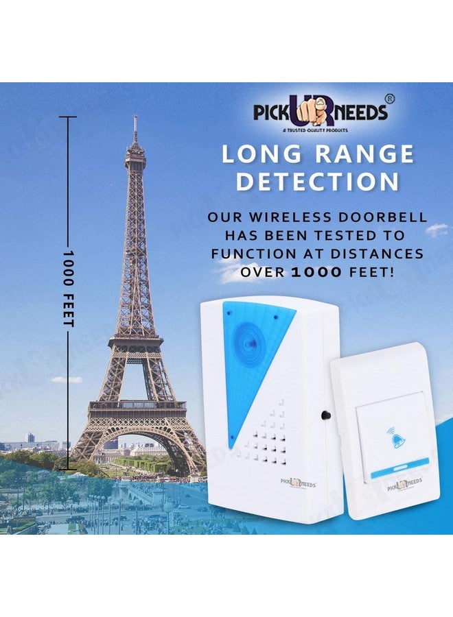 Pick Ur Needs Triange Shape Wireless Cordless Door Chime for Home Shop Office Door Bell (Triangle) - Image 2