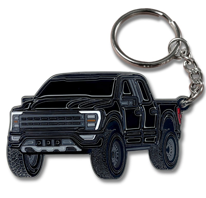 مفتاح سيارة وحش بأربع عجلات F150 متوافق مع ملحقات فورد F150 2023 مفتاح F150 2022 شاحنة لعبة سوداء