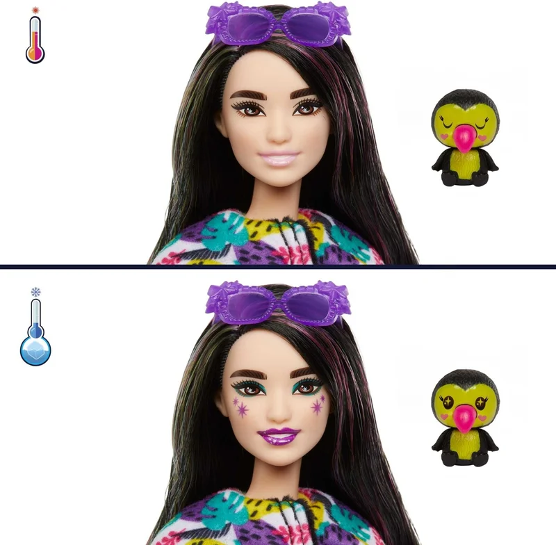 Barbie Cutie Reveal Dolls Tropical Jungle Series - Toucan, ages 3 and up, HKR00