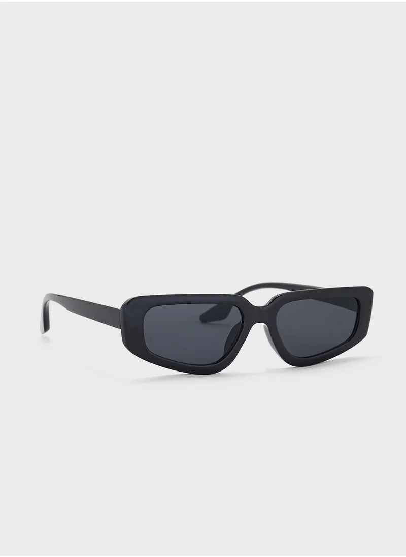 جينجر Curved Len Rectangular Sunglasses