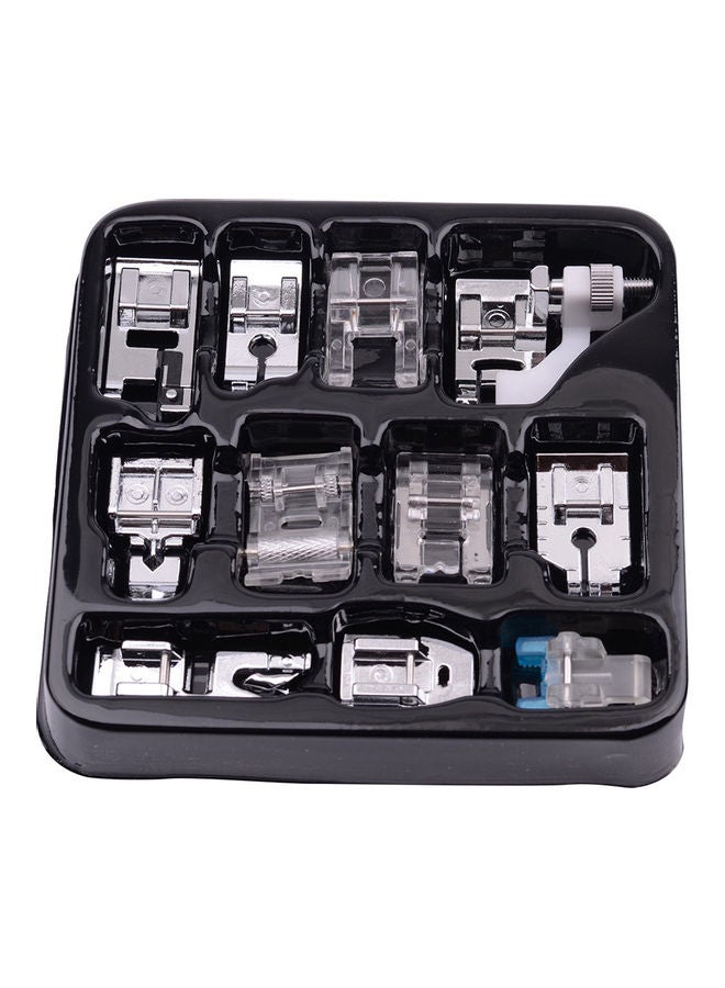 NIBEMINENT 11-Piece Sewing Machine Presser Feet Set Silver - Image 2