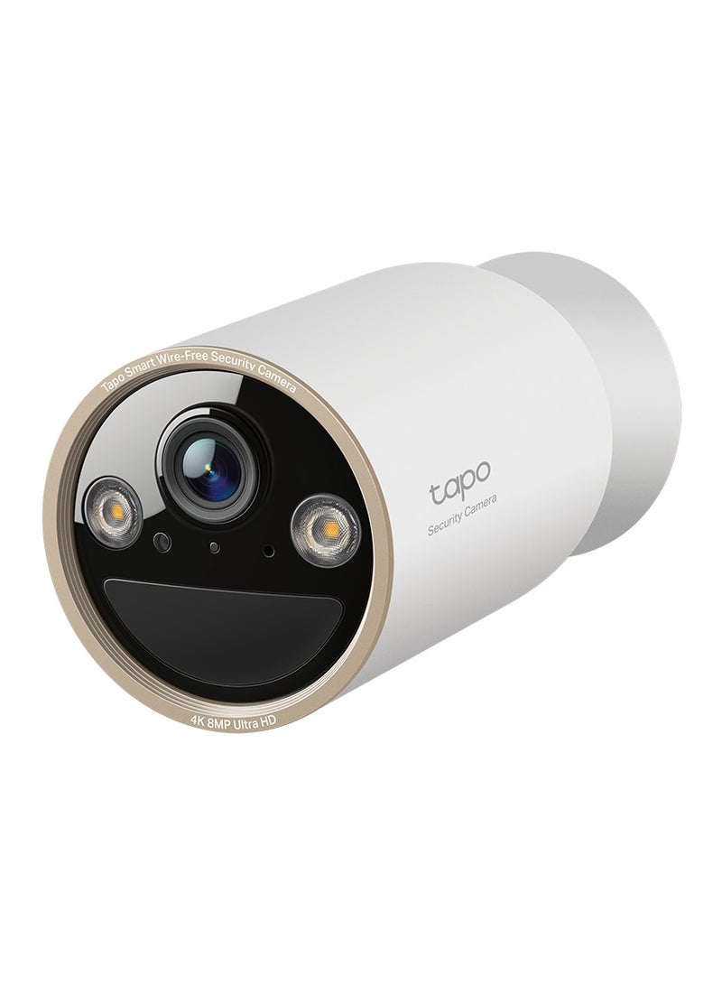 تي بي لينك C460، 4K-8MP، كاميرا أمان خارجية تعمل بالبطارية مع واي فاي مزدوج النطاق | كشف ذكي مجاني - شخص، حيوان أليف ومركبة | رؤية ليلية ملونة بتقنية ستارلايت | مقاومة للعوامل الجوية IP66 | قاعدة مغناطيسية | ميزات متقدمة، بدون اشتراك - Image 1