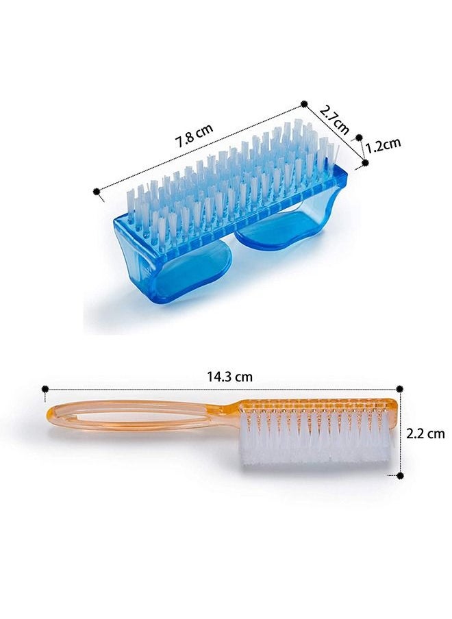 5-Piece Handle Grip Nail Brush, Hand Fingernail Cleaner Brush Manicure Tools Scrub Cleaning Brushes for Toes and Nailsor Cleaner,Pedicure Scrubbing Tool