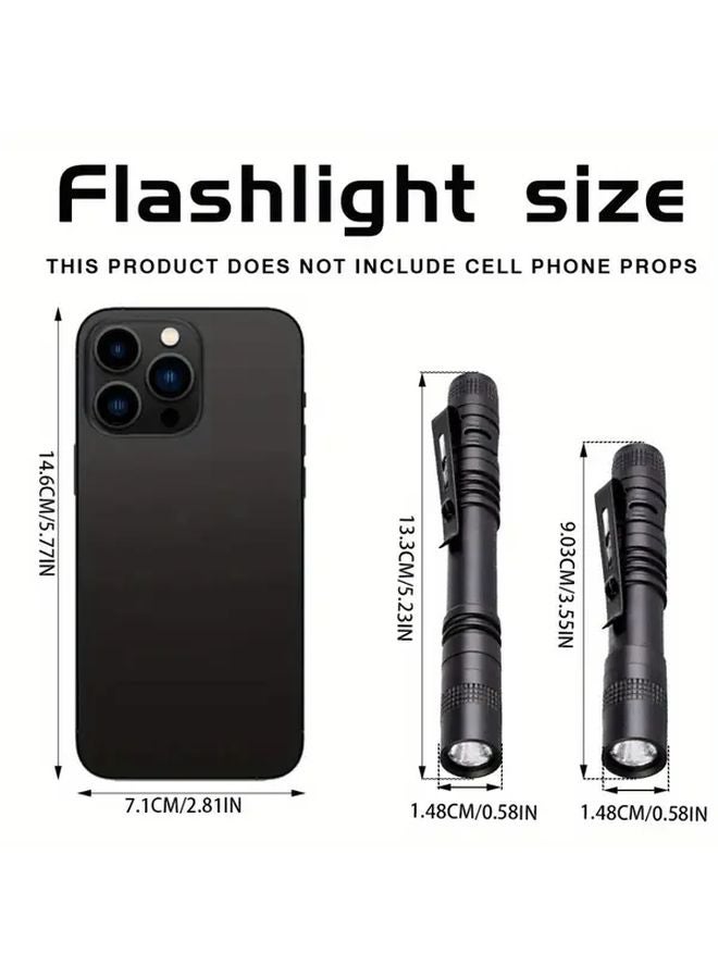 1pc UV Flashlight Pen Blacklight With Clip UV White Modes For Resin Curing Pet Urine Detection - Image 3