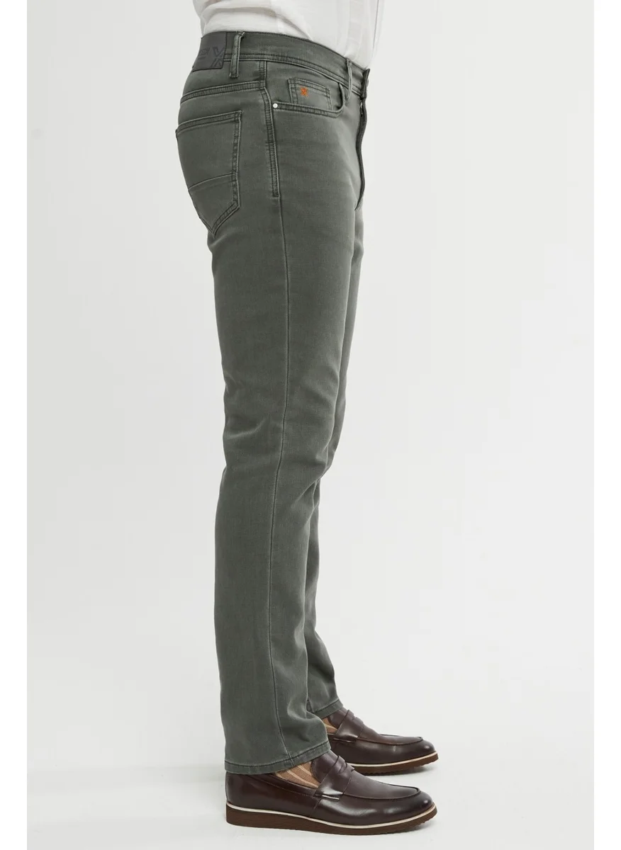 XCEDY Premium Men's Classic 5 Pocket High Waist Regular Fit Tube Leg Trousers