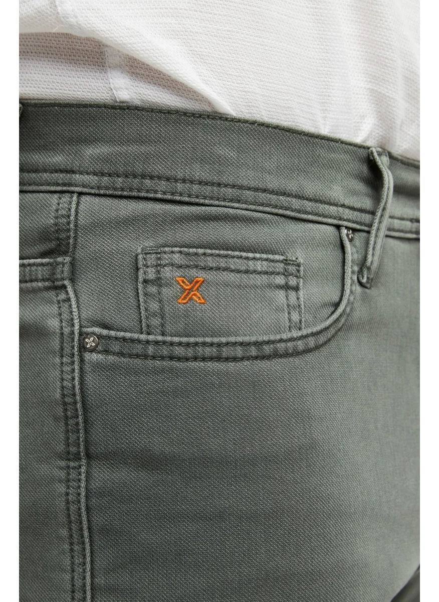 XCEDY Premium Men's Classic 5 Pocket High Waist Regular Fit Tube Leg Trousers