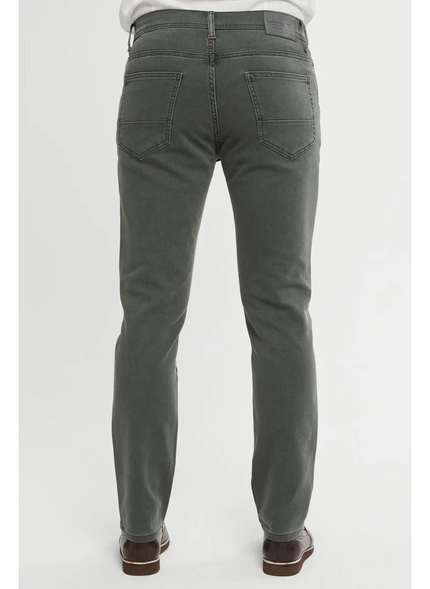 XCEDY Premium Men's Classic 5 Pocket High Waist Regular Fit Tube Leg Trousers