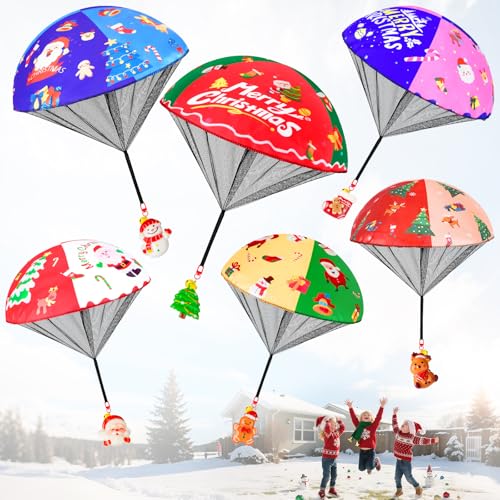 CPSYUB Christmas Toys Stocking Stuffers for Kids Min Parachute Toys Gifts for 4 5 6 7 8 9 10 12 Year Old Kids Boys Girls Bulk Goodie Bags Stuffers for Party Favors Fillers Flying Game - Image 1