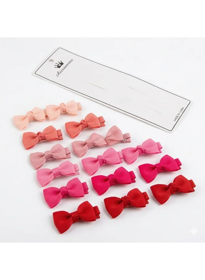 بامبيميسي Pastel Dreams Grosgrain Bow Clip Set (12-Piece)