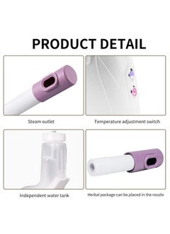 Salmue Nano Ionic Facial Steamer Hot/Cool Face Steamer 360° Spraying Thermal Therapy Warm Mist Humidifier Atomizer Moisturizing Face Sauna Spa Steamer  - Image 5