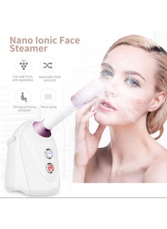 Salmue Nano Ionic Facial Steamer Hot/Cool Face Steamer 360° Spraying Thermal Therapy Warm Mist Humidifier Atomizer Moisturizing Face Sauna Spa Steamer  - Image 3