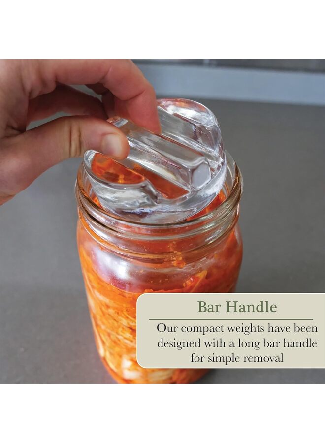 مجموعة أوزان التخمير من ، مكونة من 4 قطع - أوزان تخمير زجاجية، وأوزان علب، ومجموعة تخمير، وأوزان زجاجية للتخمير ذات الفوهة الواسعة، وأوزان تخمير - Image 4