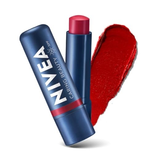 NIVEA Lip Caring Beauty Red Lip Balm | Lip & Cheek Tint with SPF 30 - Image 1