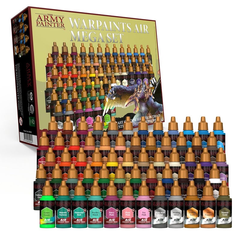 The Army Painter Water Paints Air Mega Set, Army Painter, 60 Acrylic Non-Toxic Water Based Paints Only Colors Triads Included 60 x 18ml (Without Air Brush or Boardgames - Image 4