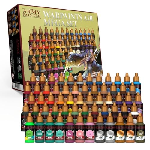 The Army Painter Water Paints Air Mega Set, Army Painter, 60 Acrylic Non-Toxic Water Based Paints Only Colors Triads Included 60 x 18ml (Without Air Brush or Boardgames - Image 1