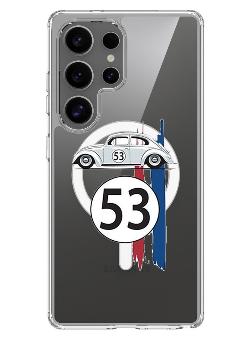 Theodor Magnetic Case for Samsung Galaxy S25 Ultra 6.9-inch Compatible with MagSafe Wireless Charging, Shockproof Phone Bumper Cover Car 53 - Image 1