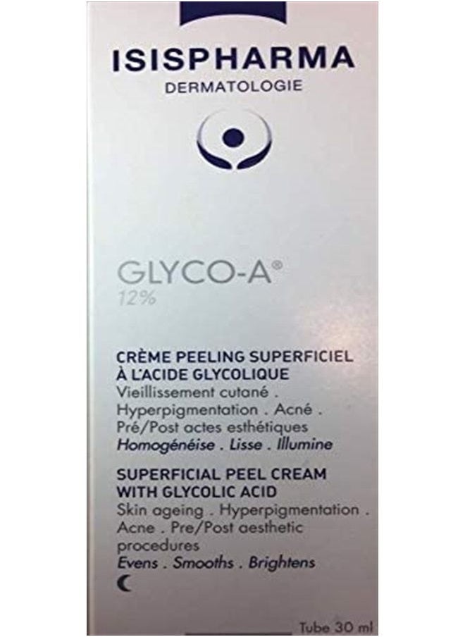 ISIS PHARMA - Glyco-A 12% Glycolic Acid Skin Peel Cream Anti-Aging Wrinkles&Dark Spots 30 Ml by Isis Pharma - Image 1