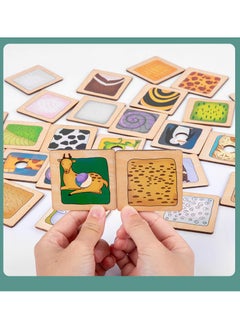 Y&D Wooden Cartoon Skin Shadow Matching Thinking Training Building Blocks Toy  - Image 4